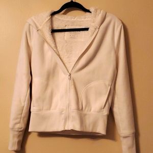 Ladies boucle lined hoodie